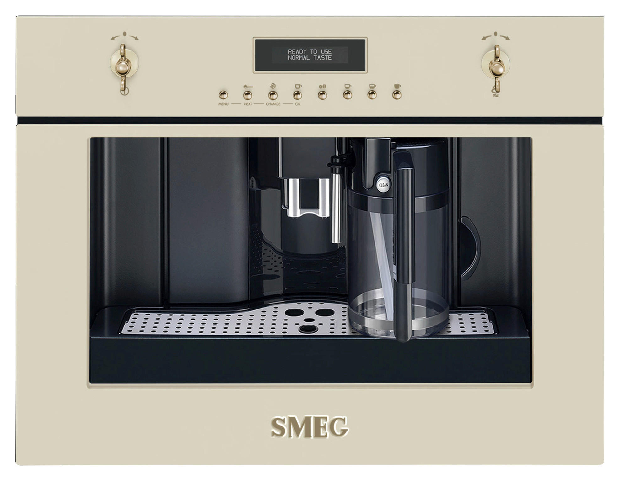 KAFFEEVOLLAUTOMAT CORTINA  - Creme, Basics, Glas/Metall (59,5/45,5/38cm) - SMEG