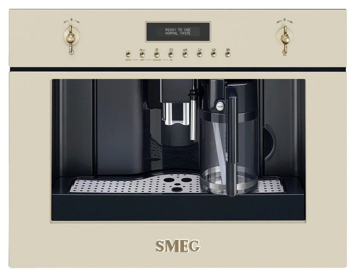 KAFFEEVOLLAUTOMAT CORTINA  - Creme, Basics, Glas/Metall (59,5/45,5/38cm) - SMEG