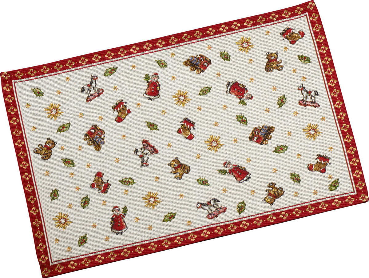 PLATZDECKCHEN Toy´s Delight Textil Creme, Rot  - Rot/Creme, Design, Textil (32cm) - Villeroy & Boch