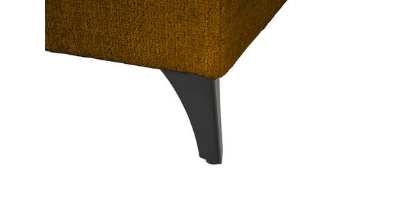 WOHNLANDSCHAFT Senfgelb Chenille  - Senfgelb/Schwarz, KONVENTIONELL, Textil/Metall (188/340/160cm) - Xora
