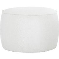 HOCKER in Textil Weiss  - Weiss, Trend, Textil (60,5/40/60,5cm) - Xora