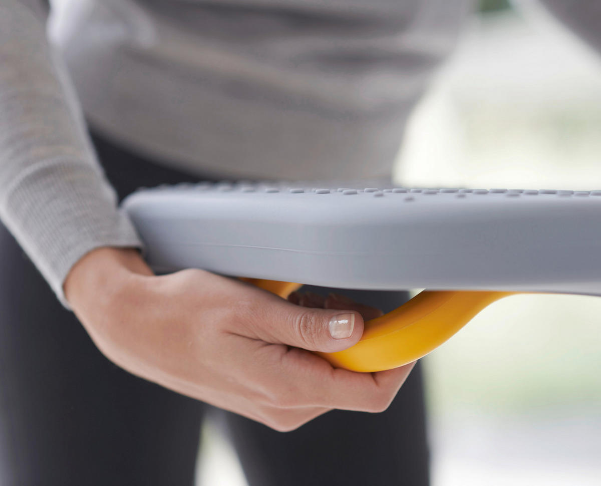 LIKALNA DESKA - siva, Basics, tekstil (38/130/8,5cm) - Joseph Joseph