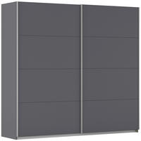 SCHWEBETÜRENSCHRANK 226/210/62 cm,  in Grau, 2 Tür(en)  - Alufarben/Grau, KONVENTIONELL, Holzwerkstoff/Kunststoff (226/210/62cm) - home24
