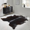 RINDERFELL 160/250 cm  - Schwarz, Basics, Leder/Fell (160/250cm) - Linea Natura