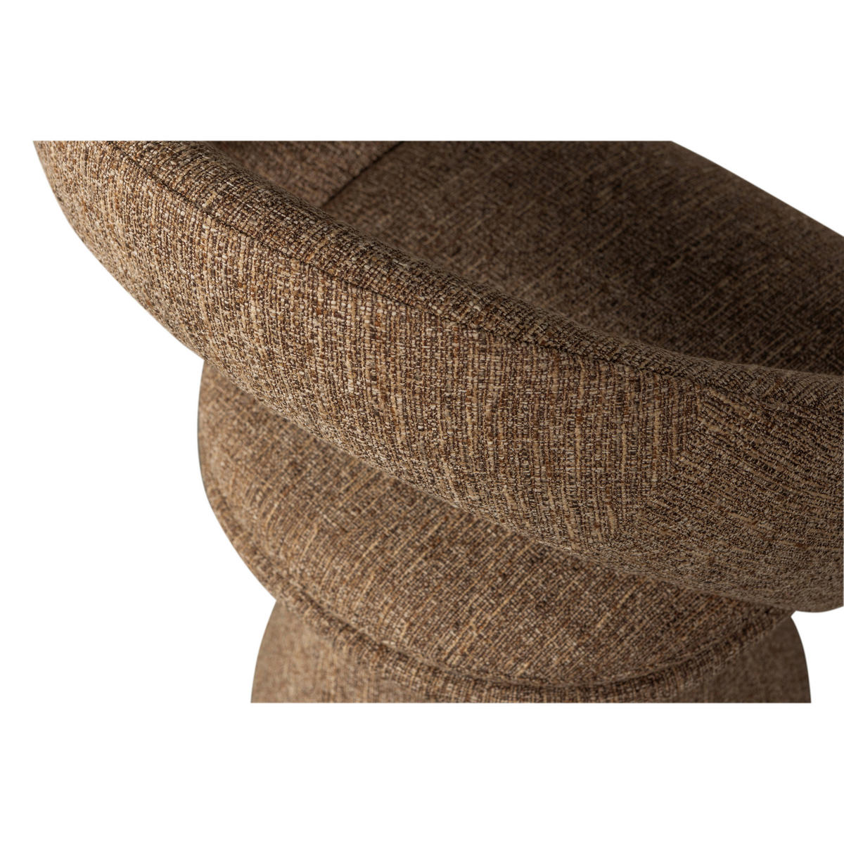 ARMLEHNSTUHL  Sitzfläche 360° drehbar Webstoff  - Sandfarben, MODERN, Textil (63/80/57cm) - Livetastic