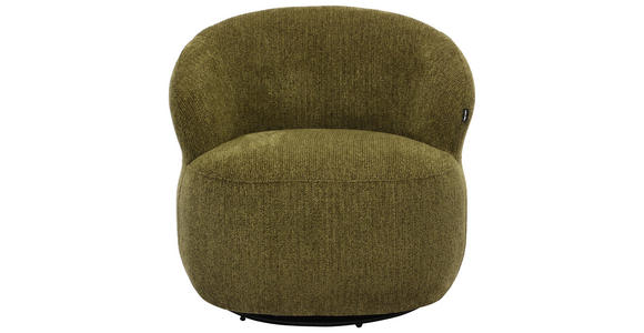 SESSEL in Webstoff Olivgrün  - Schwarz/Olivgrün, Design, Kunststoff/Textil (78/73/75cm) - Carryhome