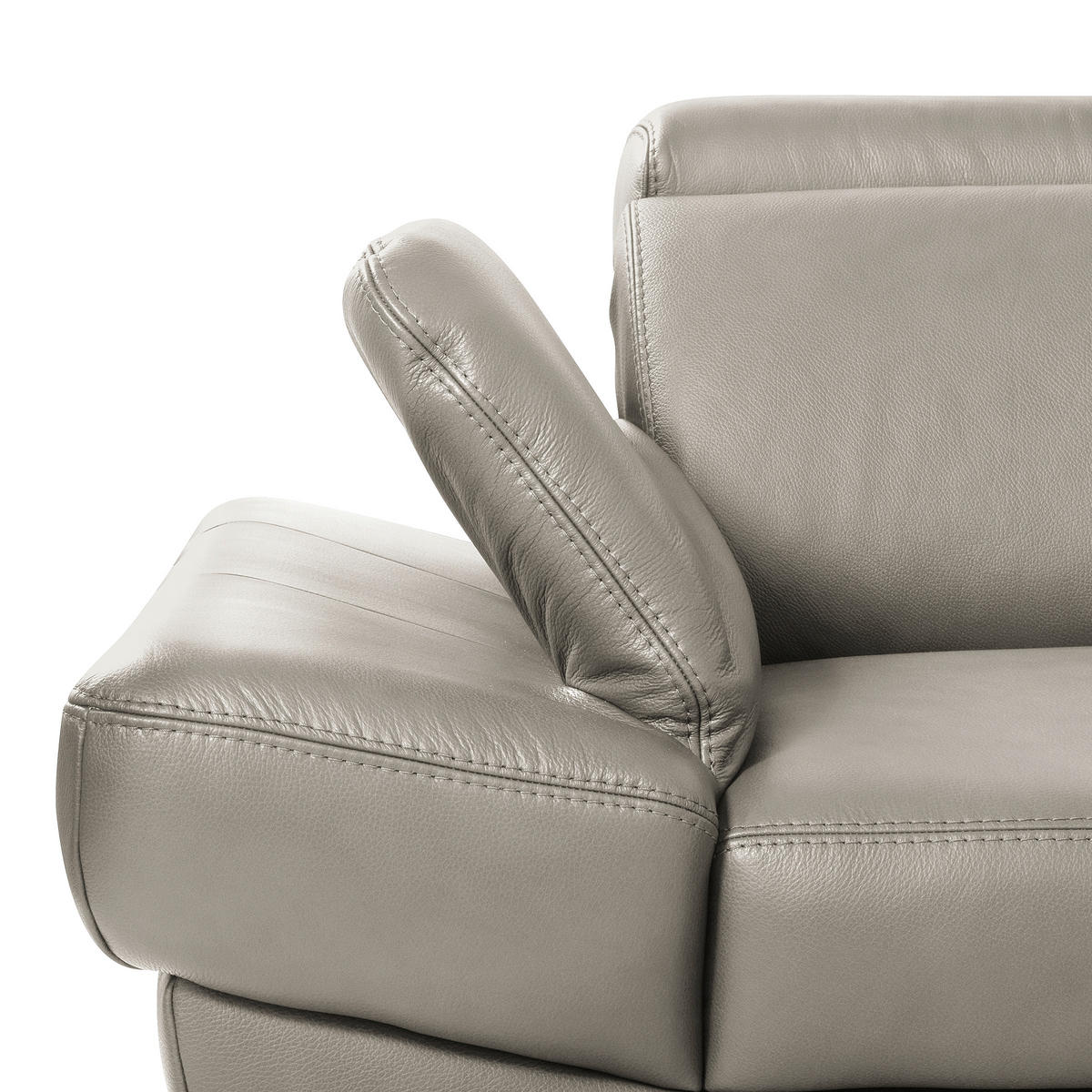 ECKSOFA  in Lederlook Echtleder Pinienfarben  - Schwarz/Pinienfarben, Design, Leder/Textil (264/211cm) - Livetastic