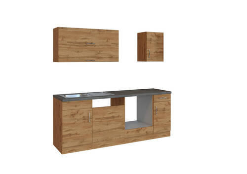 KÜCHENLEERBLOCK in Eichefarben - Eichefarben, MODERN (210/200/60cm) - Held
