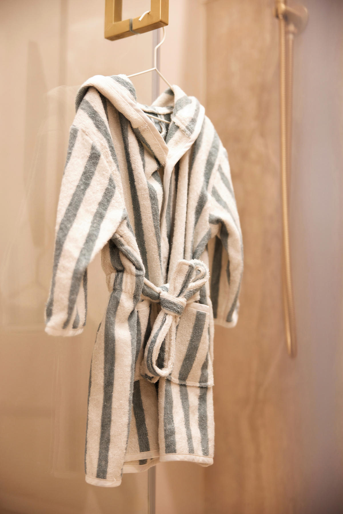 OTROŠKI KOPALNI PLAŠČ  Stripe Terry  večbarvno   - večbarvno, Basics, tekstil (59/39cm) - JOLLEIN