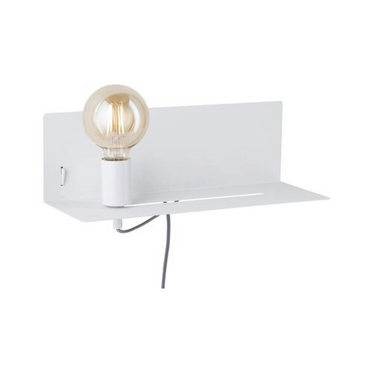 WANDLEUCHTE Devara 40/13 cm   - Weiß, LIFESTYLE, Metall (40/13cm) - Paulmann