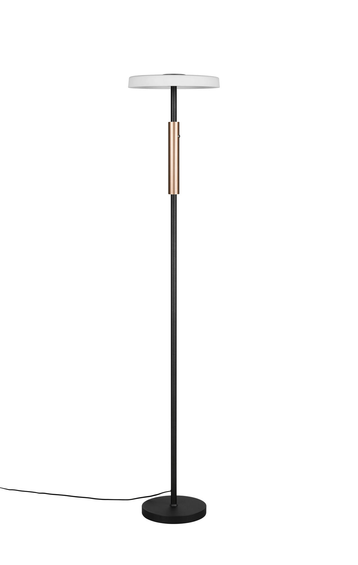 LED-STEHLEUCHTE 33/160 cm    - Braun/Weiß, Design, Glas/Metall (33/160cm) - Trio Leuchten