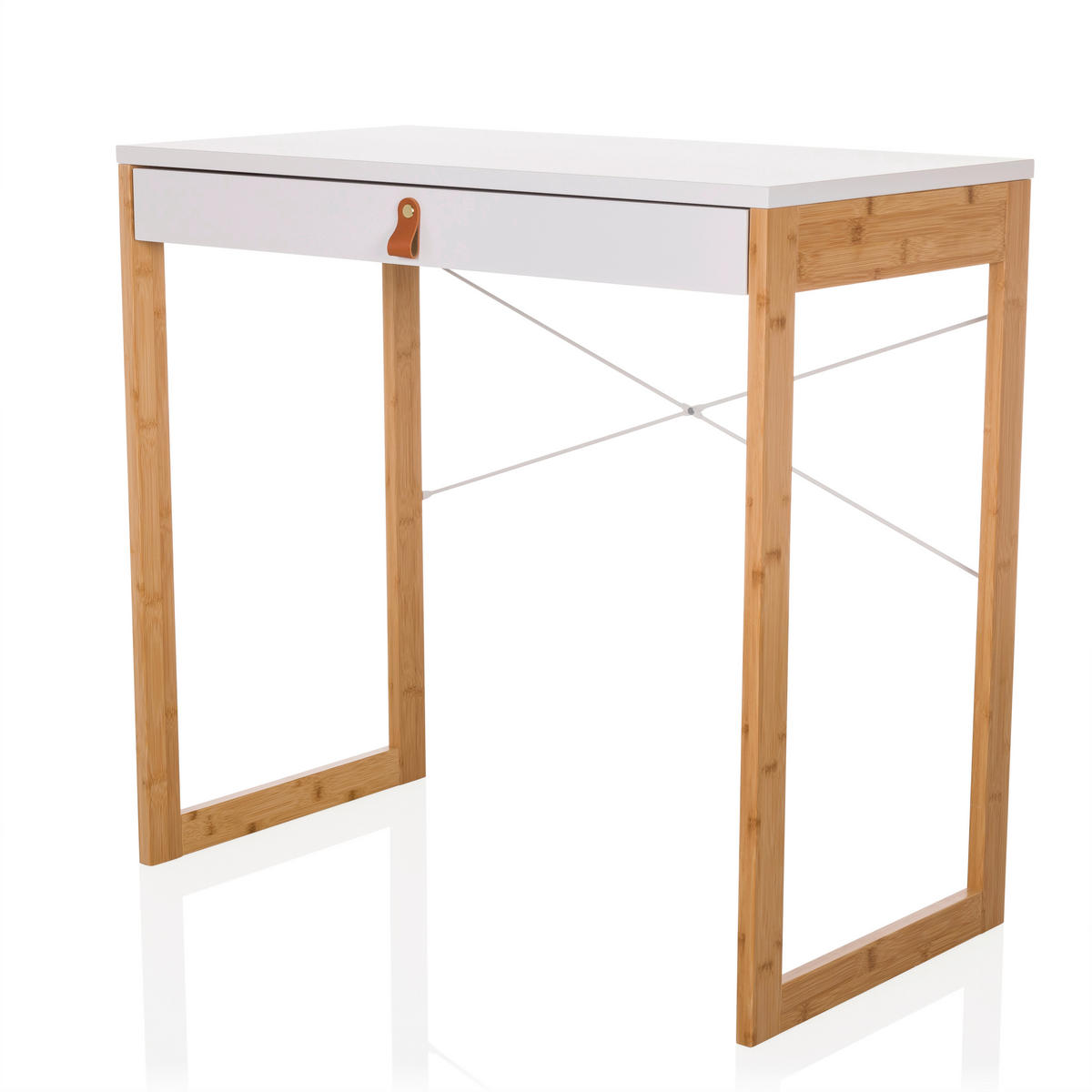 SKRIVBORD 80/75/42 cm  i vit  - vit, Modern, trämaterial/trä (80/75/42cm) - MID.YOU