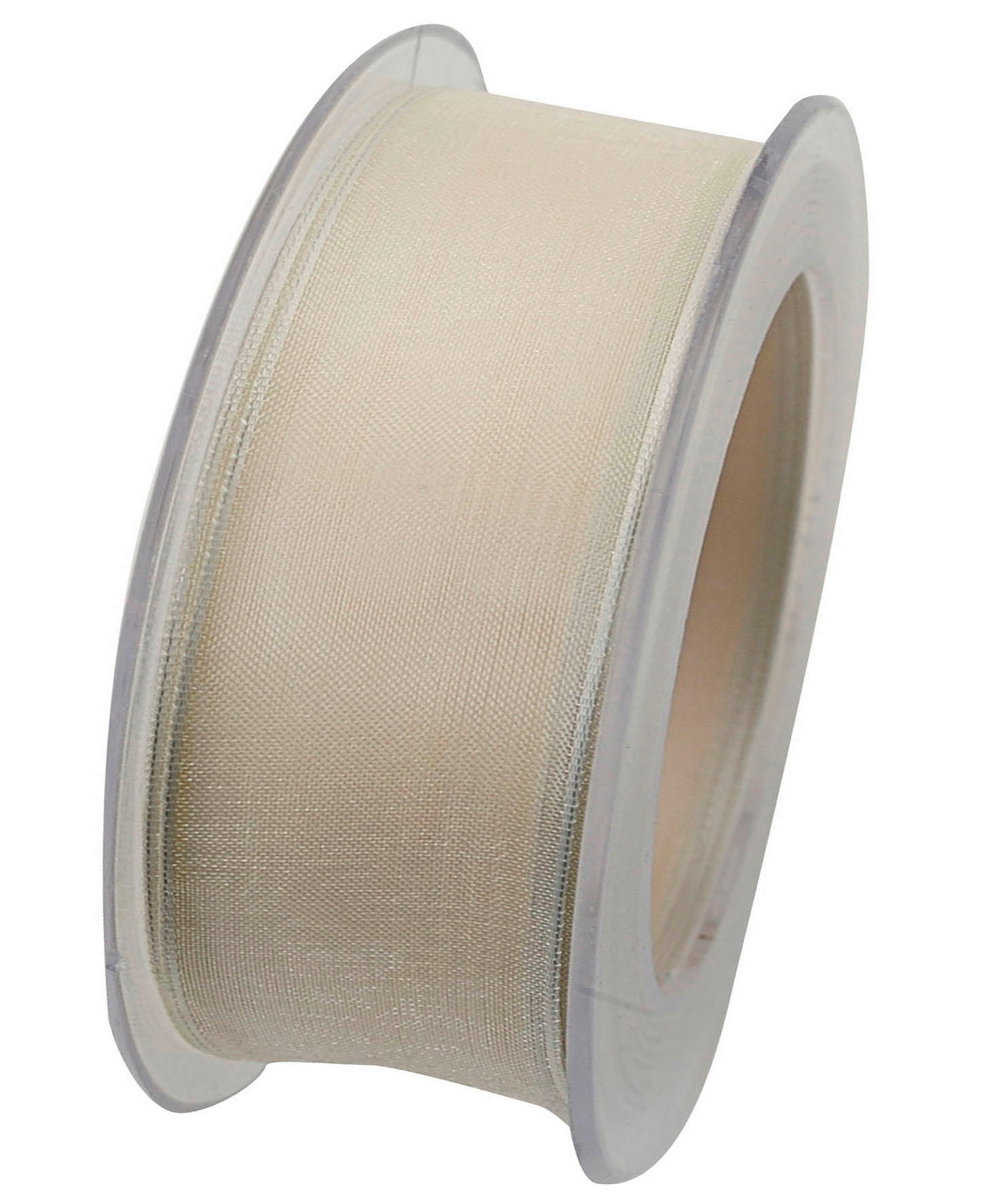 GESCHENKBAND  - Beige, Basics, Kunststoff (4cm)