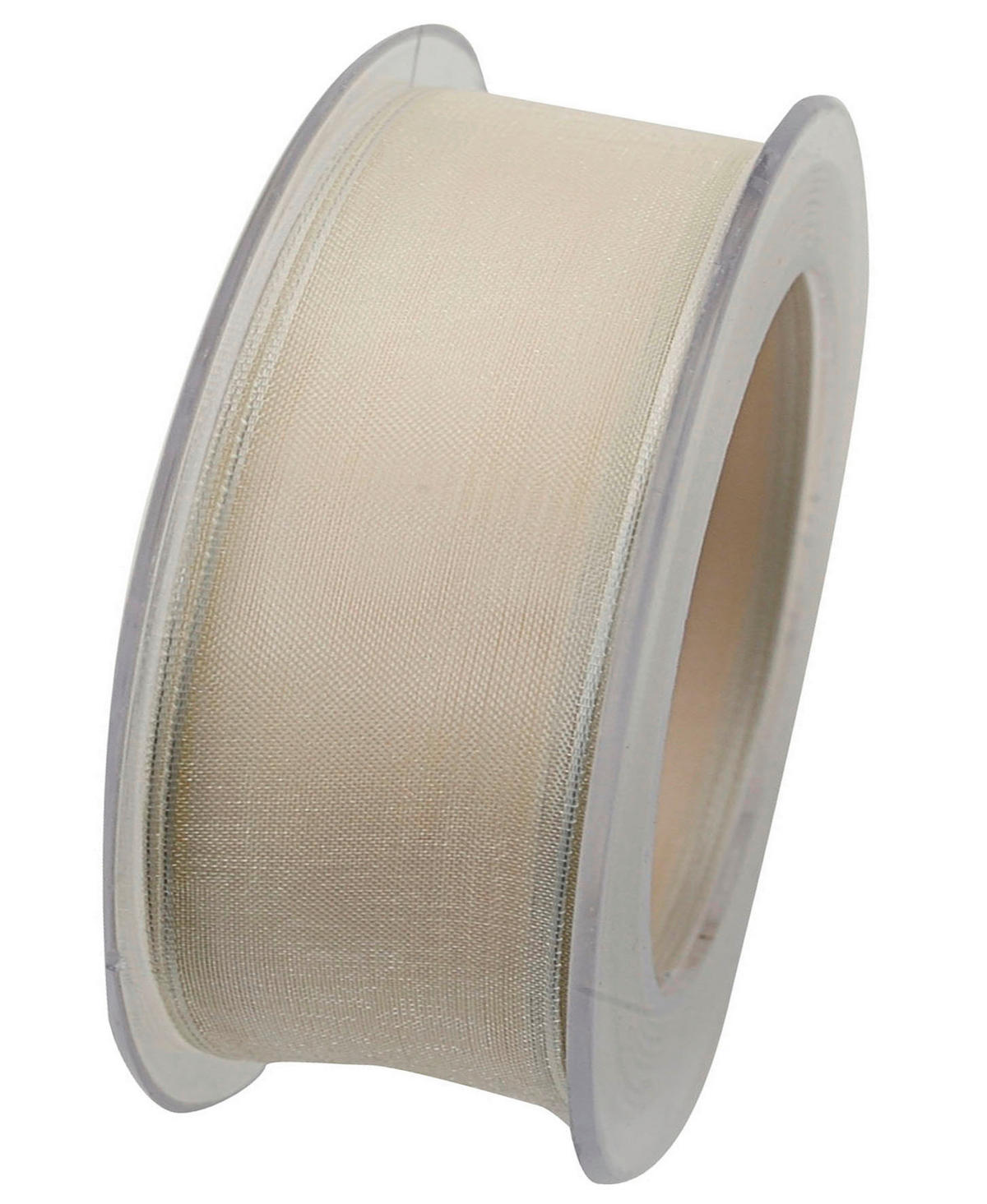 GESCHENKBAND  - Beige, Basics, Kunststoff (4cm)
