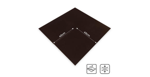 TEPPICHFLIESE - Braun, Basics, Kunststoff/Textil (40/40cm) - Esposa