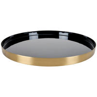 LJUSFAT  - svart/guldfärgad, Trend, metall (30/2cm) - Ambia Home