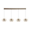 LED-HÄNGELEUCHTE Salo 130/22/150 cm   - Sandfarben/Schwarz, Basics, Metall (130/22/150cm)