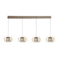 LED-HÄNGELEUCHTE 130/22/150 cm  - Sandfarben/Schwarz, Basics, Metall (130/22/150cm)