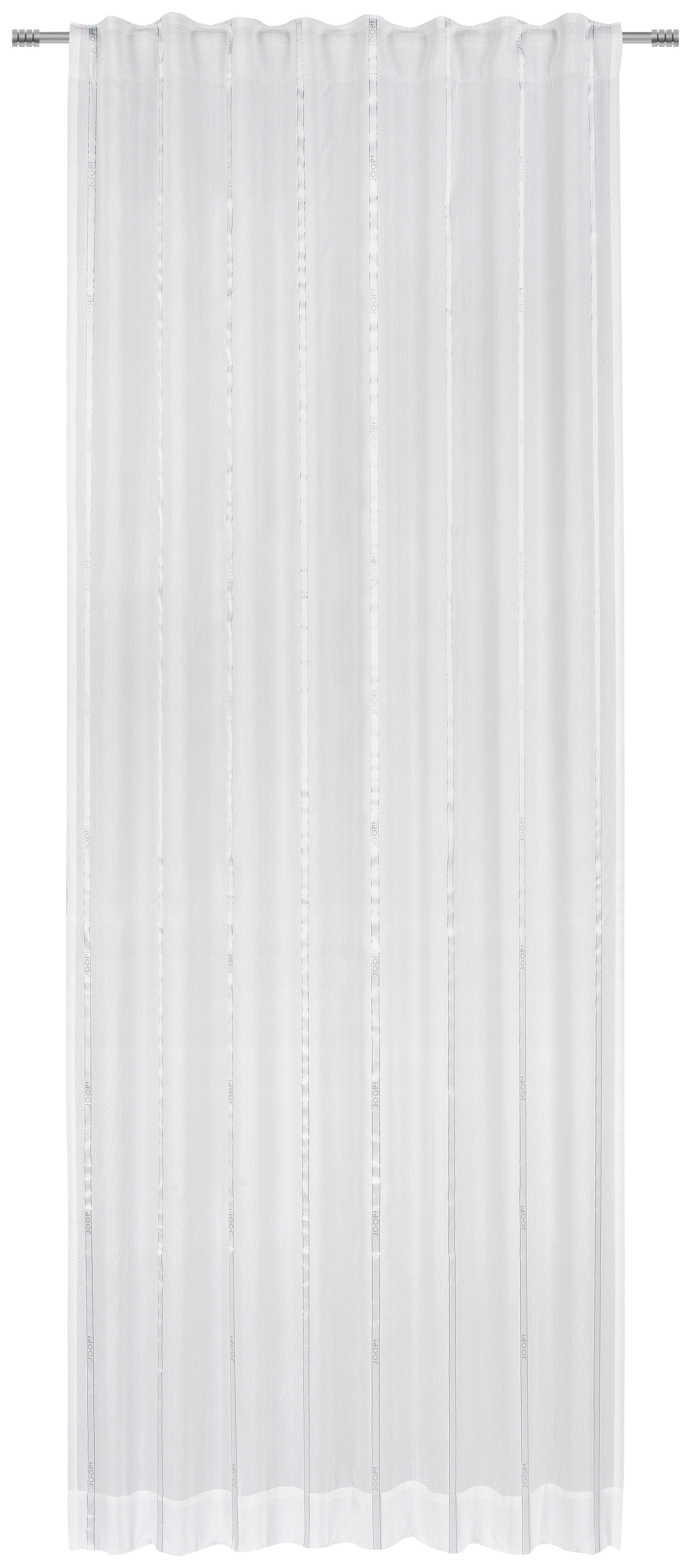 FERTIGVORHANG  transparent   130/250 cm  - Naturfarben/Weiß, Design, Textil (130/250cm) - Joop!