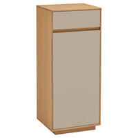 KOMMODE , 44/103/37 cm, 1 Schublade(n)  - Sandfarben/Eiche Bianco, Design, Holz/Holzwerkstoff (44/103/37cm)