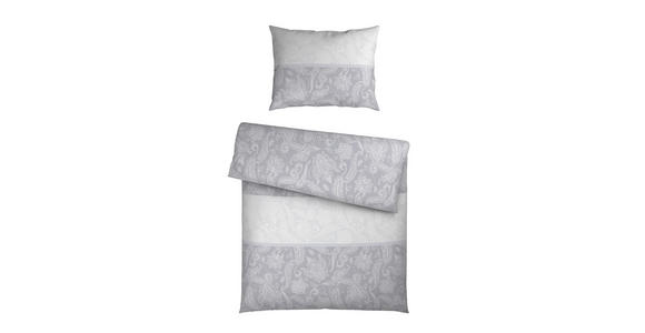 BETTWÄSCHE 2-teilig Satin 140/200 cm  - Grau, Textil (140/200cm) - Novel