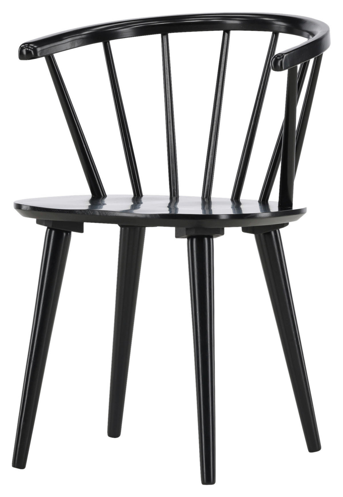 STUHL-SET 2 Stück  in  - Schwarz, Design, Holz (55/75/53cm) - Livetastic
