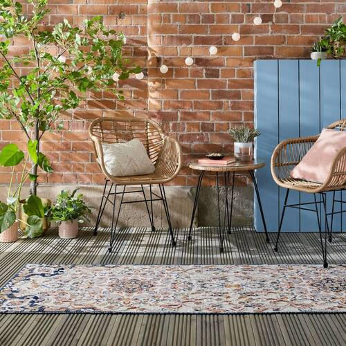 LÄUFER 80/230 cm Plaza Outdoor Dunkelblau  - Dunkelblau, Basics, Textil (80/230cm)