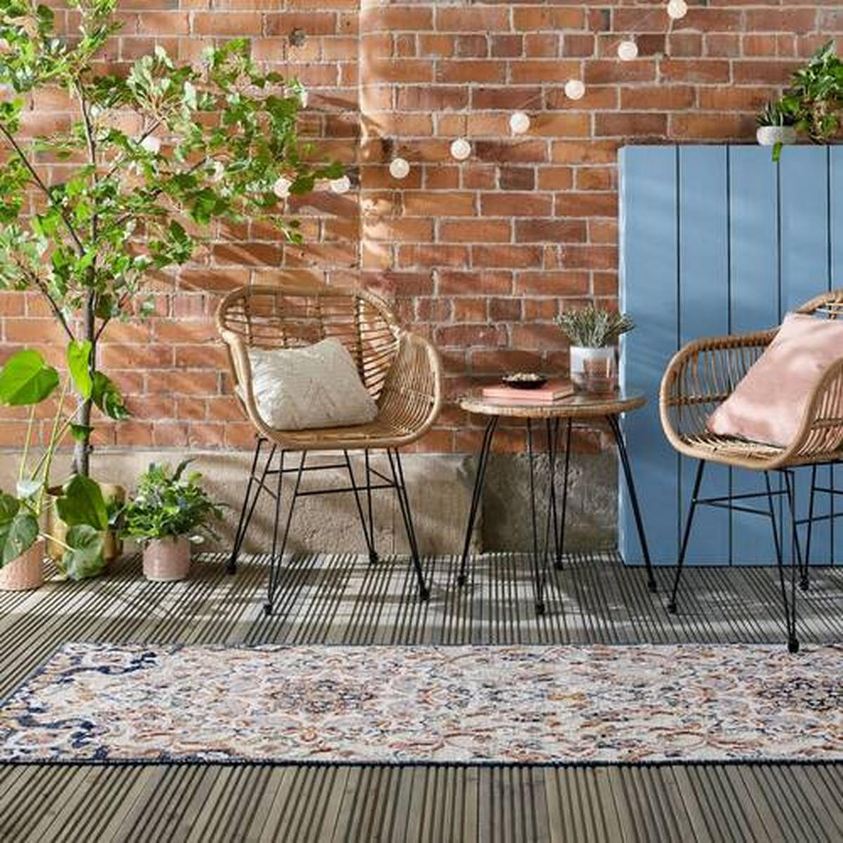 LÄUFER 80/230 cm Plaza Outdoor  - Dunkelblau, Basics, Textil (80/230cm) - Xora