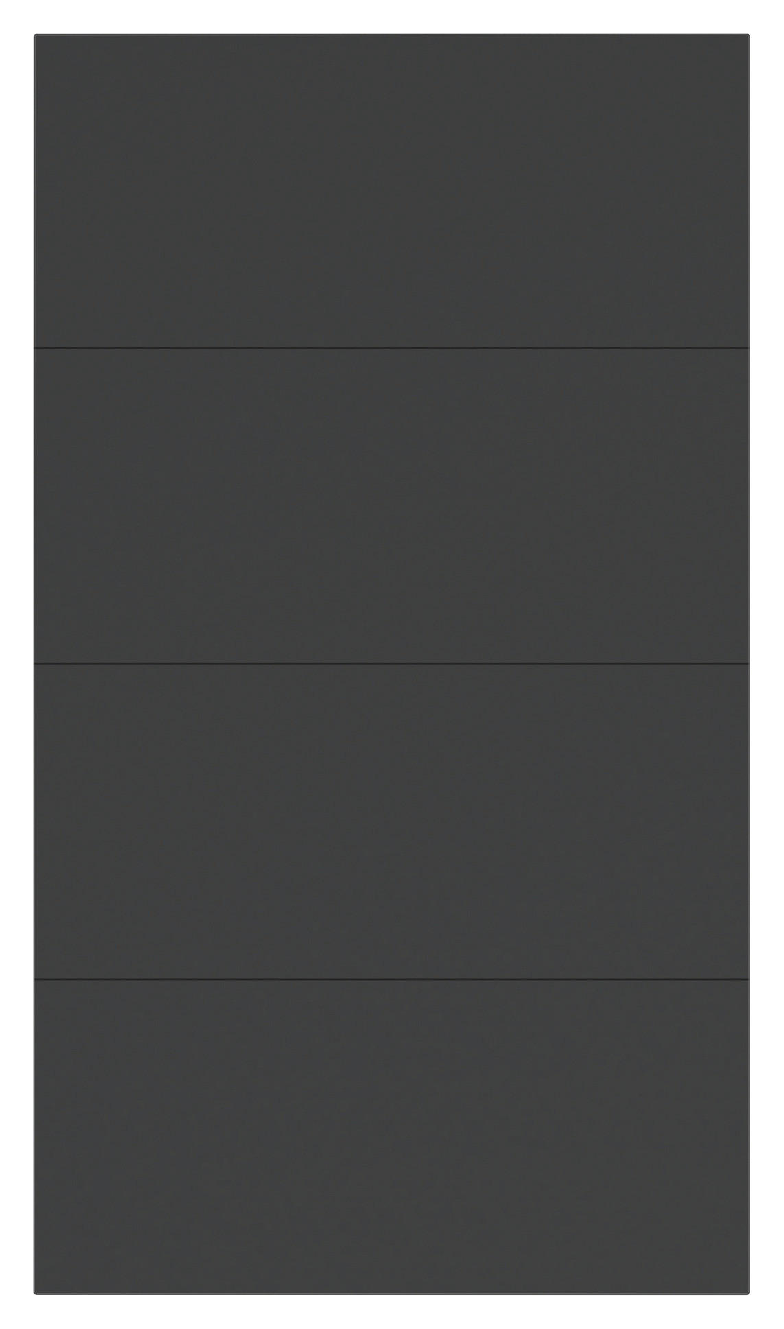 FRONTPANEELSET   - Anthrazit, KONVENTIONELL, Holzwerkstoff (114/202cm) - Hom`in