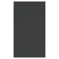 FRONTPANEELSET   - Anthrazit, KONVENTIONELL, Holzwerkstoff (114/202cm) - Hom`in