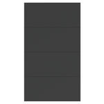 FRONTPANEELSET   - Anthrazit, KONVENTIONELL, Holzwerkstoff (114/202cm) - Hom`in