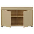 GARDEROBENBANK - Hellgelb/Grau, MODERN, Kunststoff (74,5/41,5/34,9cm) - Carryhome