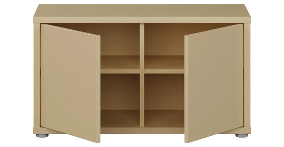 GARDEROBENBANK - Hellgelb/Grau, MODERN, Kunststoff (74,5/41,5/34,9cm) - Carryhome