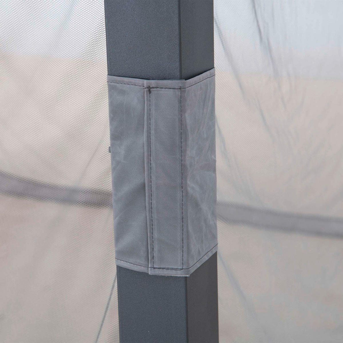 PAVILLON-SEITENTEIL   - Grau, Basics, Textil (265/221cm) - Modante