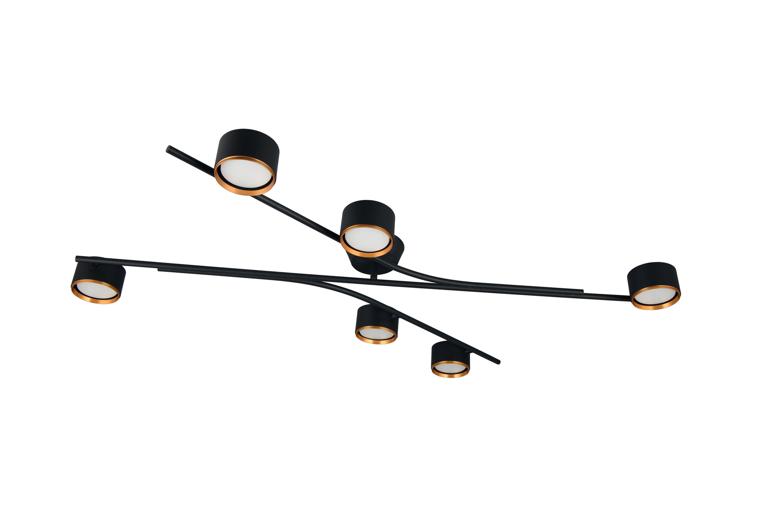 DECKENLEUCHTE Coda 113,5/75,5/11 cm   - Messingfarben/Goldfarben, Design, Metall (113,5/75,5/11cm) - Trio Leuchten