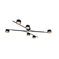 DECKENLEUCHTE Coda 113,5/75,5/11 cm   - Messingfarben/Goldfarben, Design, Metall (113,5/75,5/11cm) - Trio Leuchten