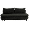 SCHLAFSOFA in Velours Dunkelgrün  - Dunkelgrün/Schwarz, Design, Holz/Textil (213/89/105cm) - Novel