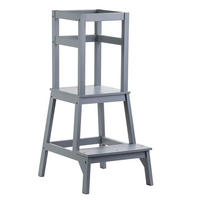 POMOĆNI STOLAC ZA DJECU  TOWER  - siva, Basics, drvo (42,3/50,4/91cm) - My Baby Lou