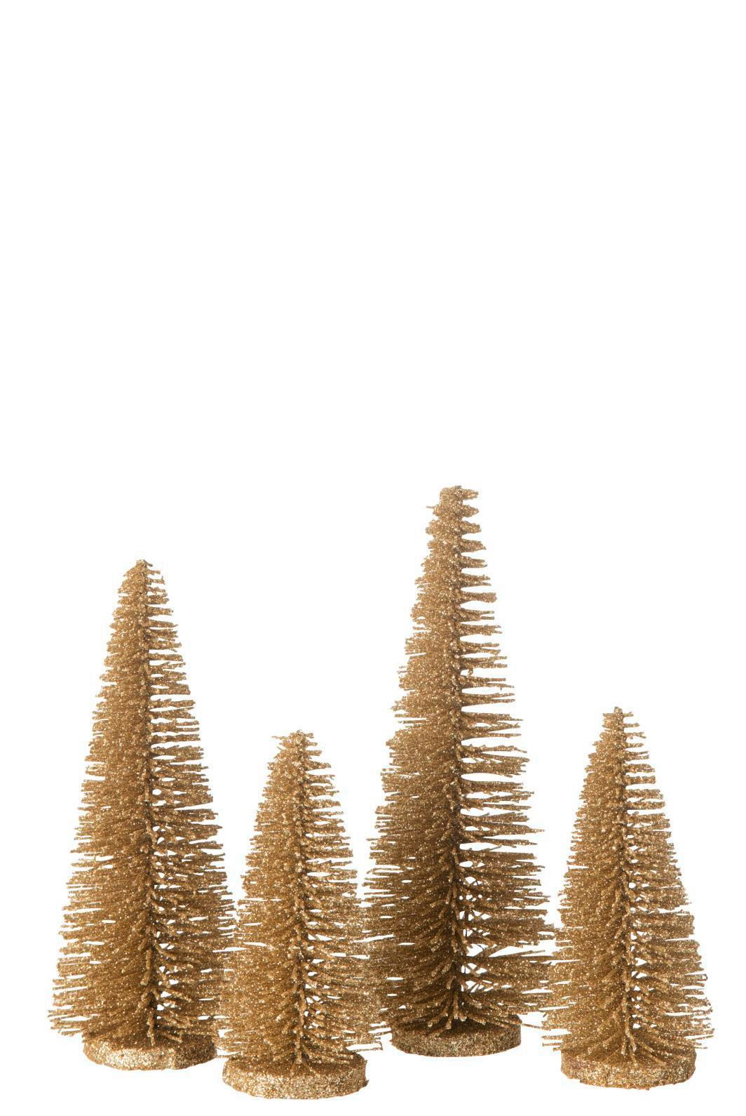 DEKOWEIHNACHTSBAUM Goldfarben  - Goldfarben, Basics, Kunststoff (10/10/15cm)