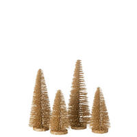 DEKOWEIHNACHTSBAUM Goldfarben  - Goldfarben, Basics, Kunststoff (10/10/15cm)
