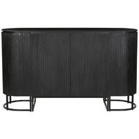 KONYHASZIGET 180/105/50 cm  - akáciaszínű/fekete, Design, fa/fém (180/105/50cm) - Livetastic