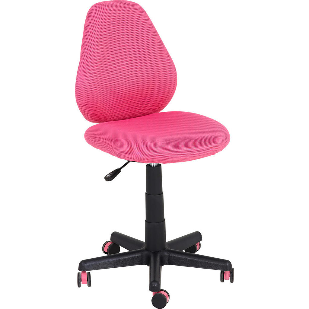 Xora OTOČNÁ ŽIDLE PRO MLÁDEŽ, síťovina, černá, pink