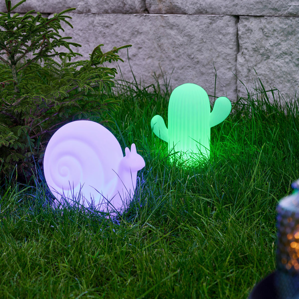 SOLÁRNÍ SVÍTIDLO, 28/20/28 cm - bílá, Trend, plast (28/20/28cm) - Ambia Garden