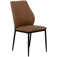 Scaun din metal, textil, maro - maro/negru, Basics, metal/textil (45/90/45cm) - MID.YOU