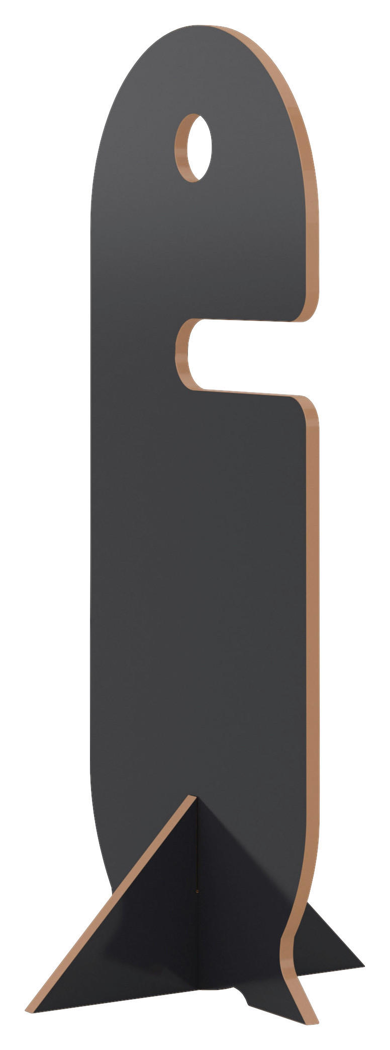 KLEIDERSTÄNDER in Anthrazit, Buchefarben 48/116/48 cm   - Anthrazit/Buchefarben, Design, Holzwerkstoff (48/116/48cm) - Tojo