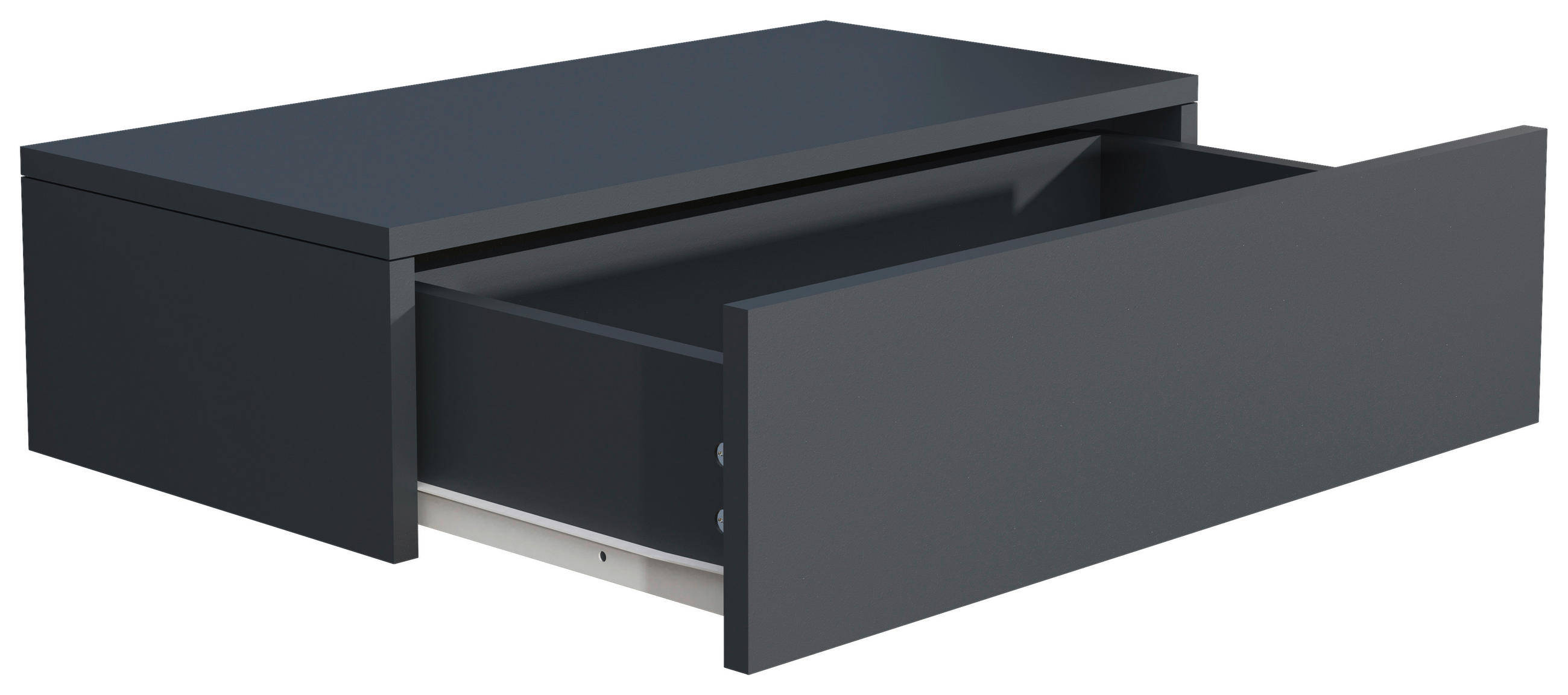 SÄNGBORD i antracit  - antracit, Modern, trämaterial (60/15/30cm) - MID.YOU