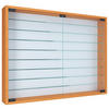 HÄNGEVITRINE  in Buchefarben  - Buchefarben/Schwarz, MODERN, Glas/Holzwerkstoff (80/60/10cm) - MID.YOU