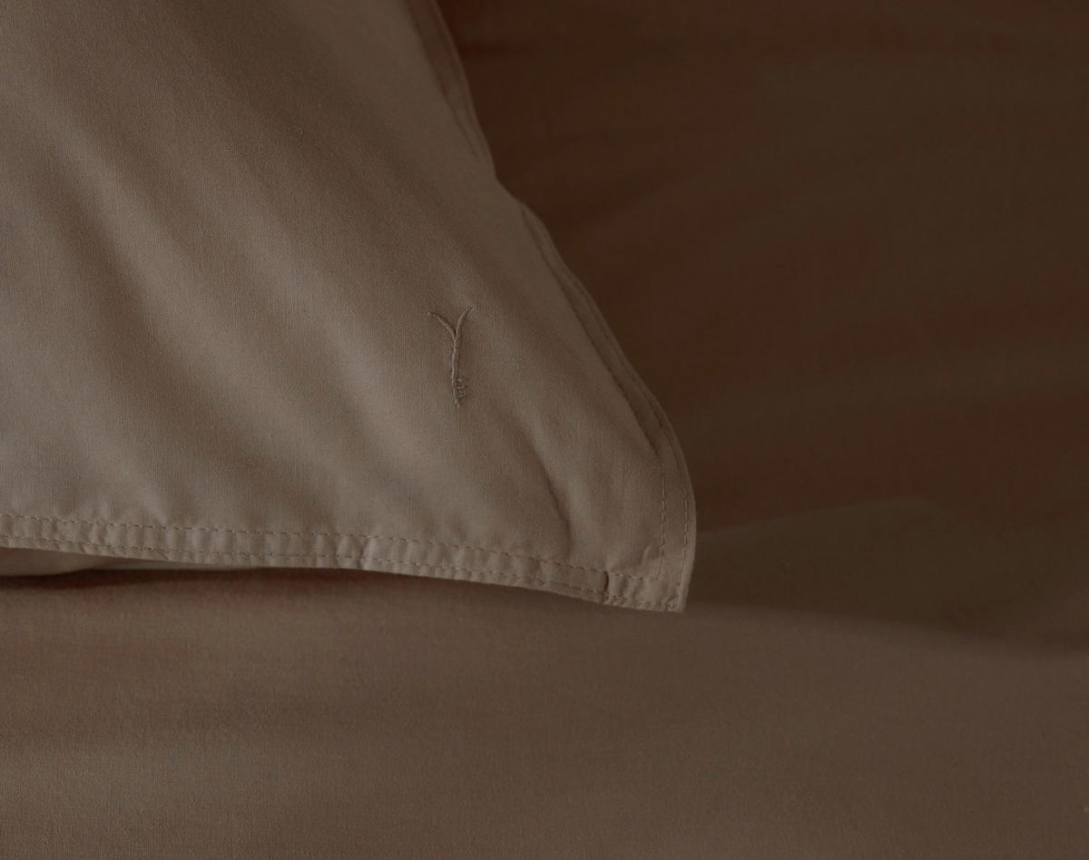 BETTWÄSCHE Suite-Nairobi Renforcé 155/220 cm  - Taupe, Basics, Textil (155/220cm)