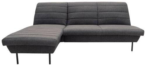 ECKSOFA Looks IX Blaugrau Webstoff - Blaugrau/Schwarz, Design, Textil/Metall (168/214cm) - LOOKS by W.Joop