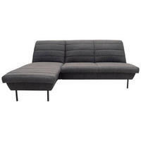 ECKSOFA in Webstoff Blaugrau  168/214 cm  - Blaugrau/Schwarz, Design, Textil/Metall (168/214cm) - LOOKS by W.Joop